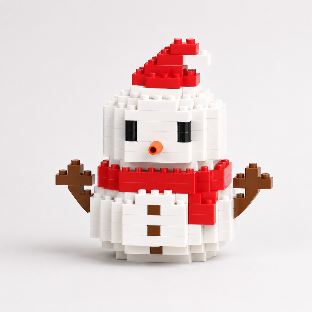 Christmas Building Blocks Set Fun Family Activity