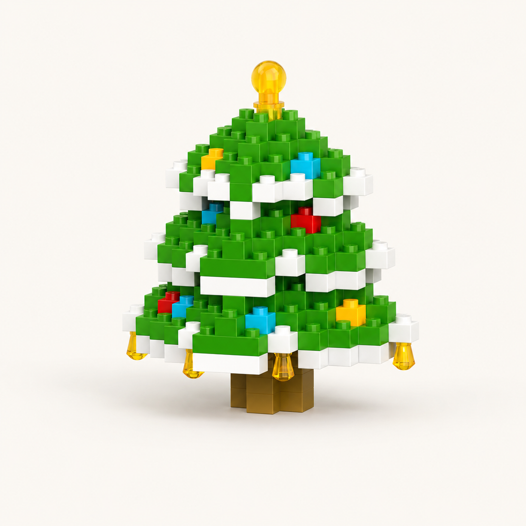 Christmas Building Blocks Set Fun Family Activity