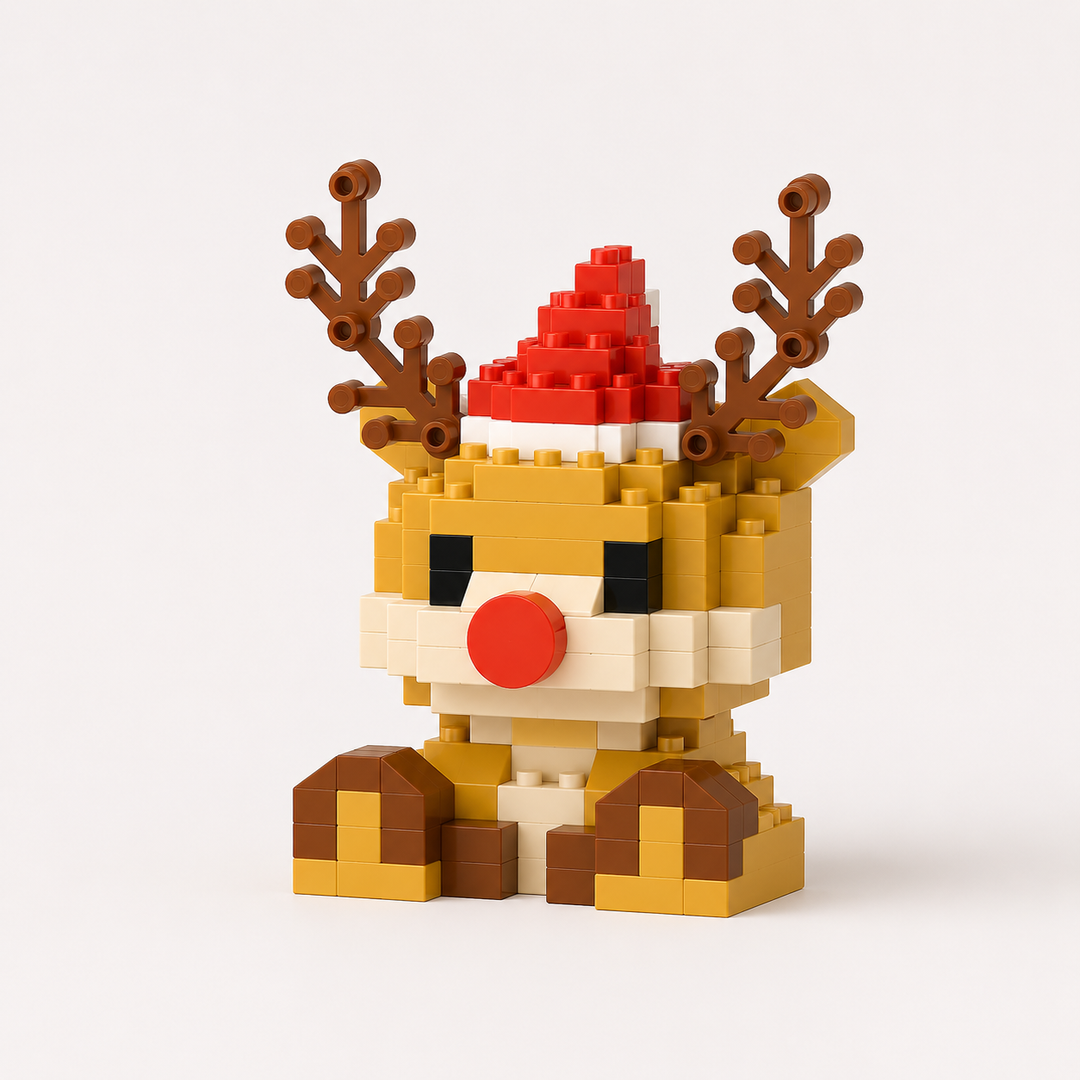Christmas Building Blocks Set Fun Family Activity