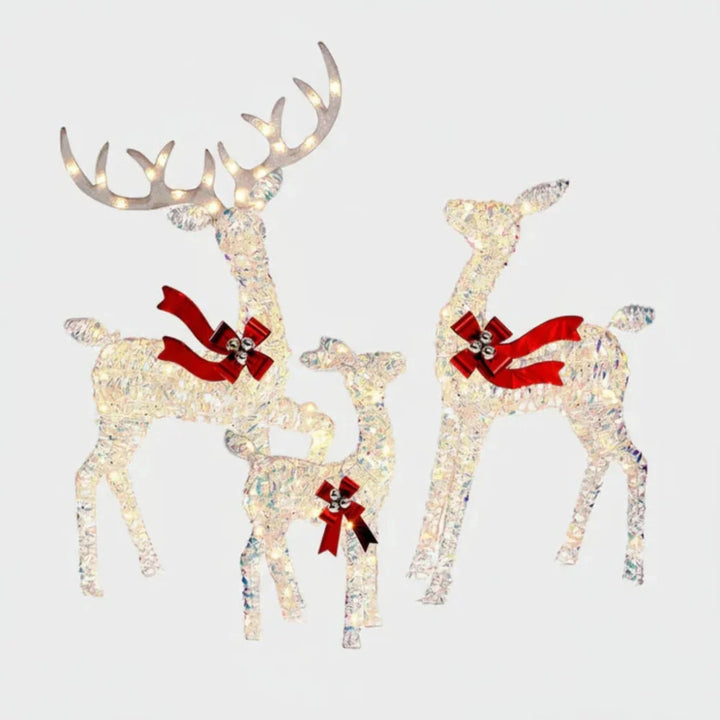 Christmas Outdoor Decorations LED Reindeer Garden Display