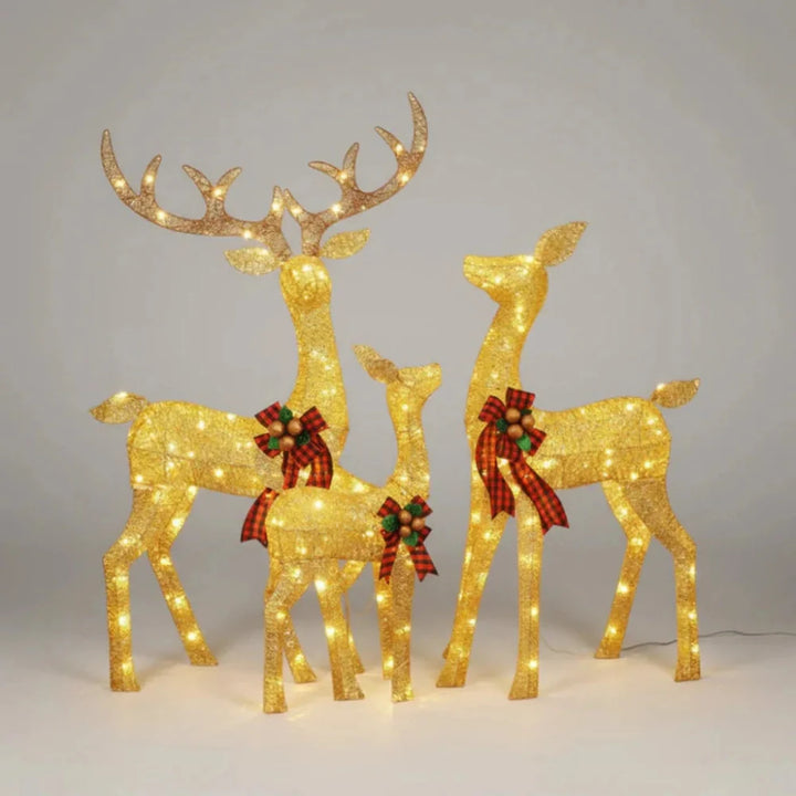 Christmas Outdoor Decorations LED Reindeer Garden Display