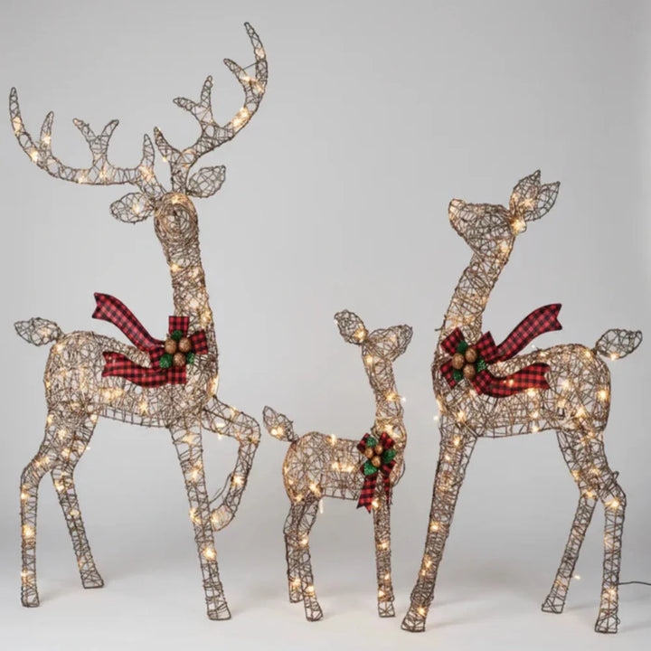 Christmas Outdoor Decorations LED Reindeer Garden Display