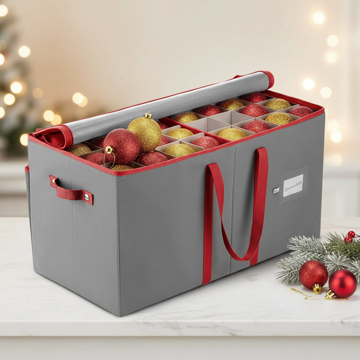 Christmas Ornament Storage Box Dividers Holiday Decorations