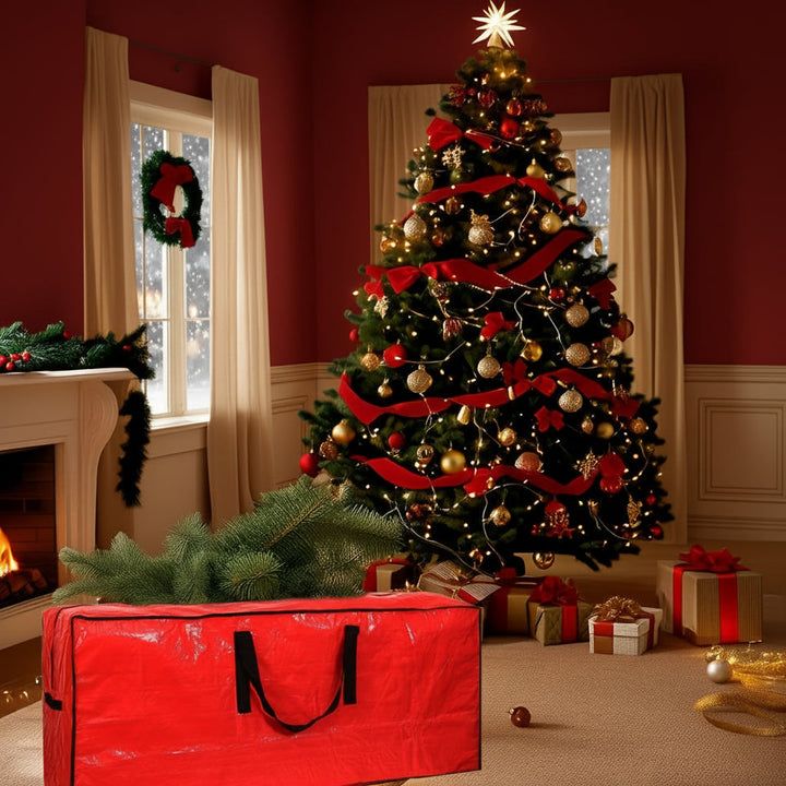 Christmas Tree Storage Bag Heavy Duty Waterproof Plastic Organizer