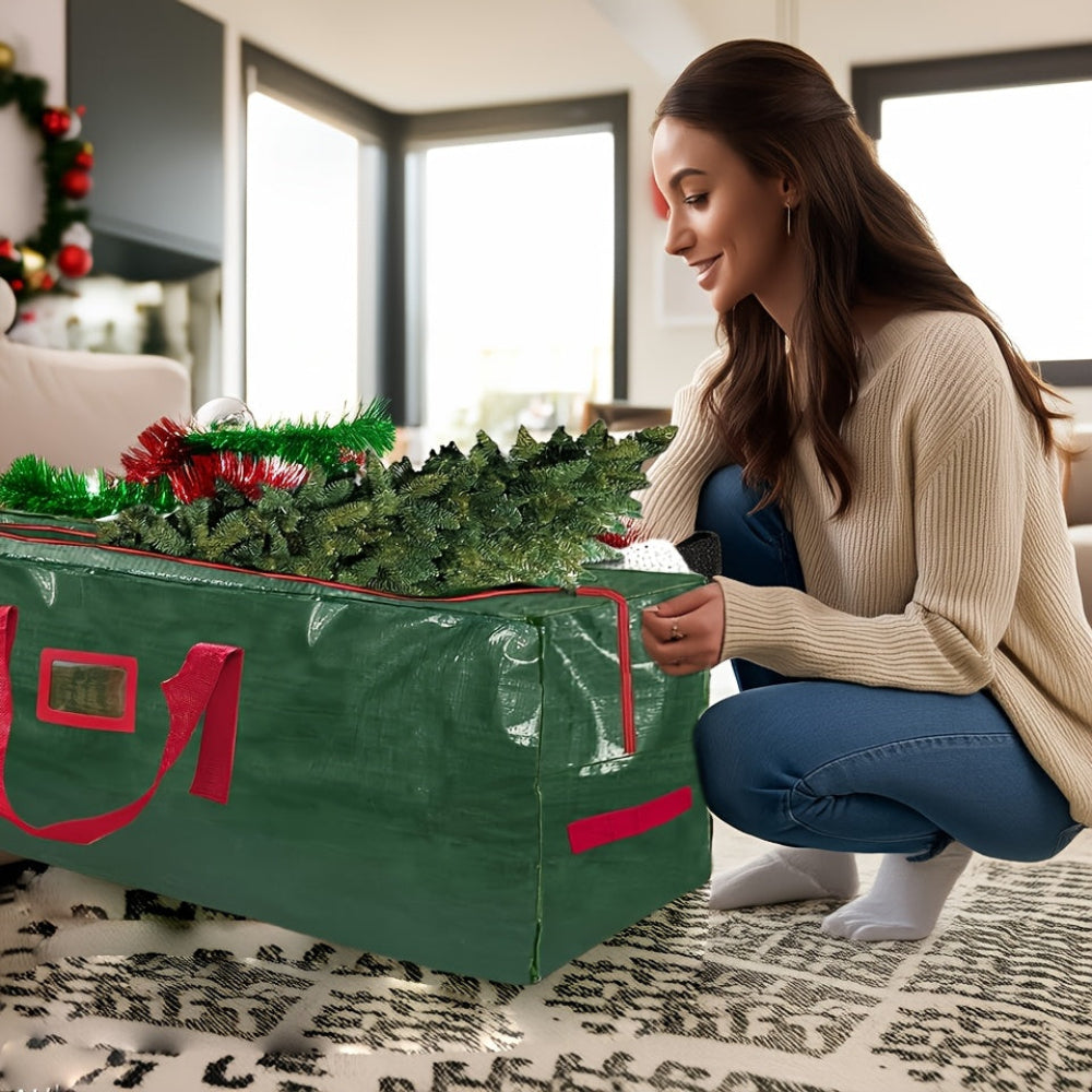 Christmas Tree Storage Bag Heavy Duty Waterproof Plastic Organizer