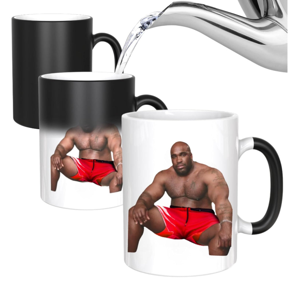 Coffee Mug colour Changing Heat Sensitive Ceramic Gag Gift