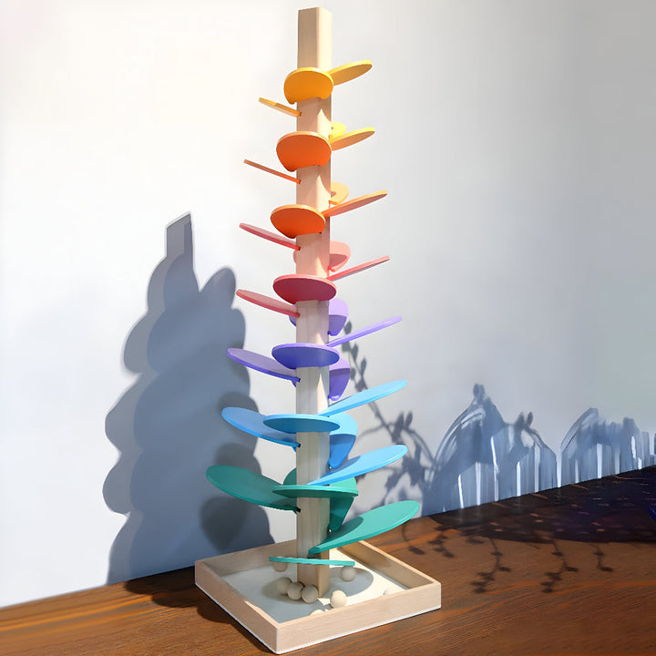 Marble Run Wooden colourful Educational Toy Kids
