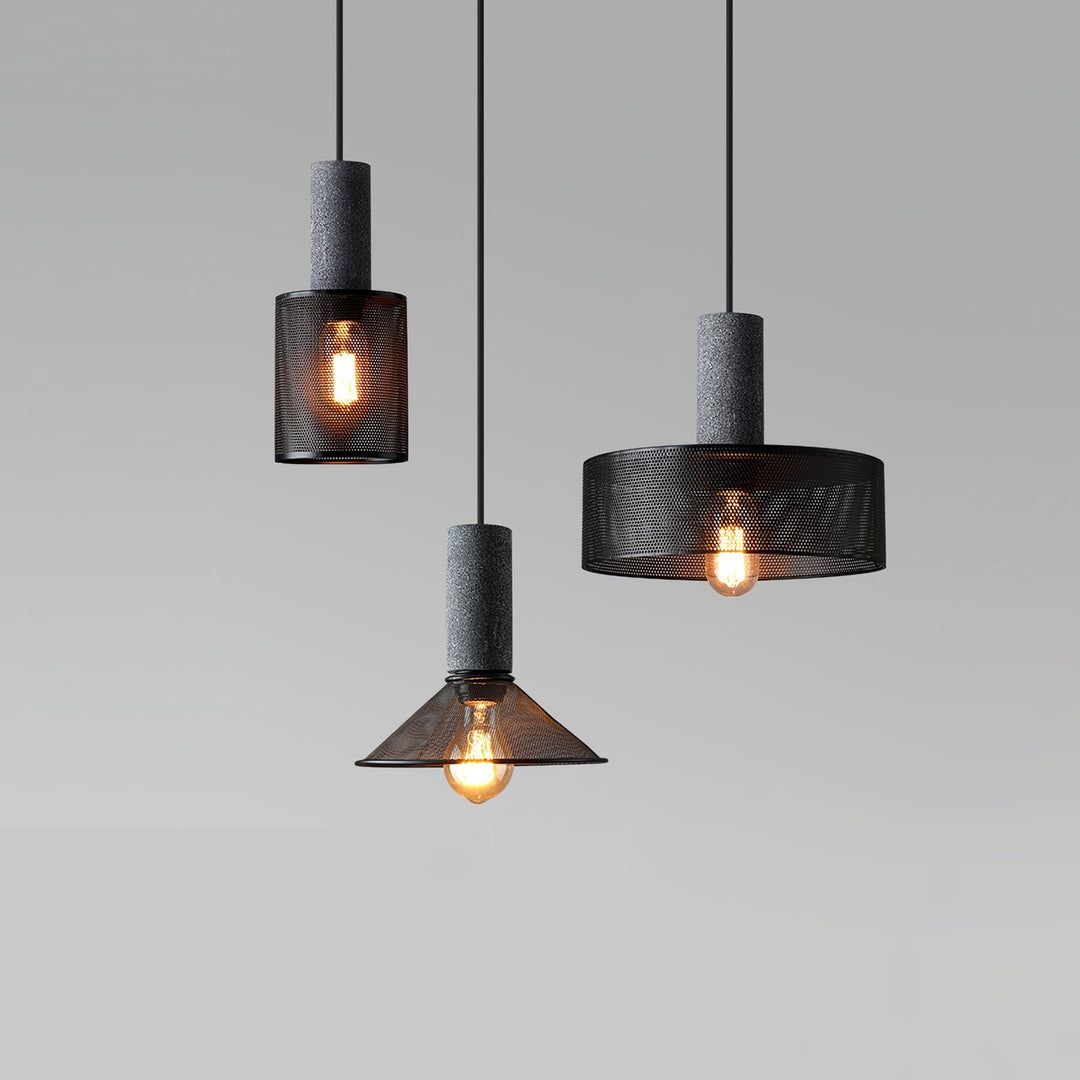 Urban Concrete Pendant Light | Industrial LED Hanging Lamp