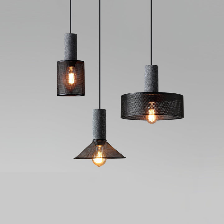 Urban Concrete Pendant Light | Industrial LED Hanging Lamp