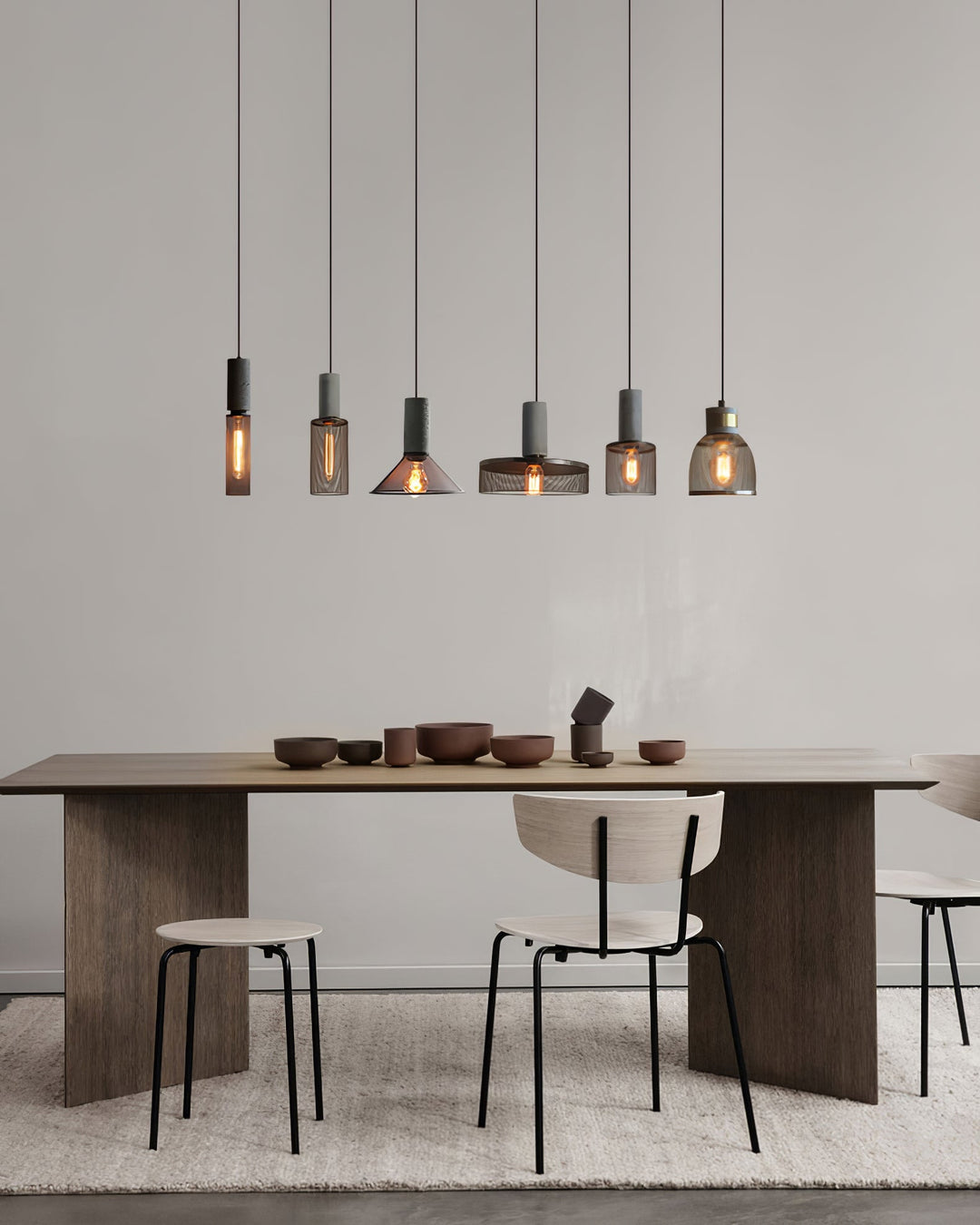 Urban Concrete Pendant Light | Industrial LED Hanging Lamp