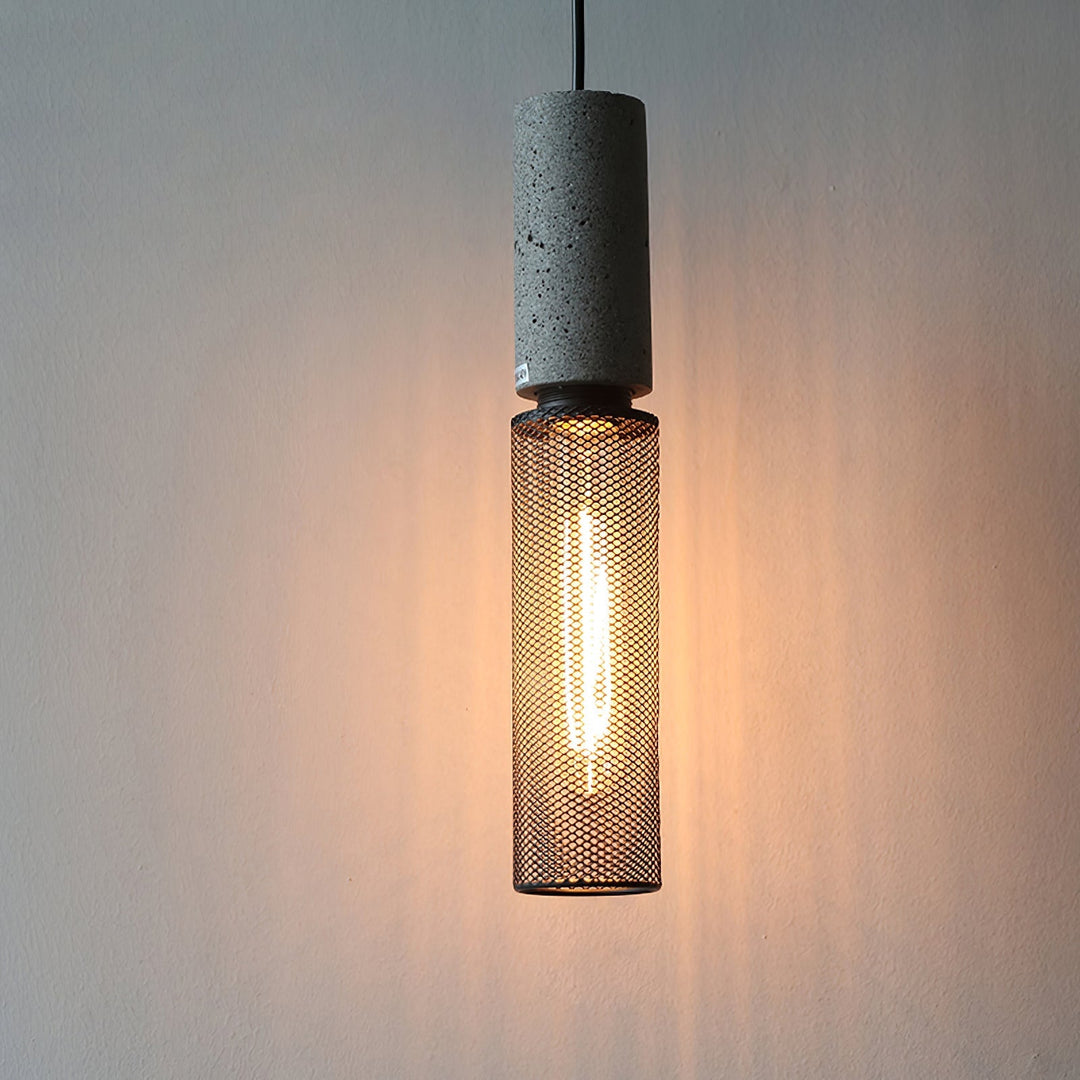 Urban Concrete Pendant Light | Industrial LED Hanging Lamp