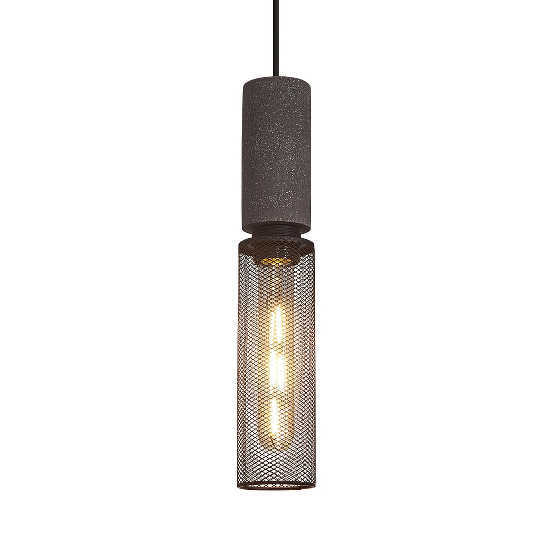 Urban Concrete Pendant Light | Industrial LED Hanging Lamp