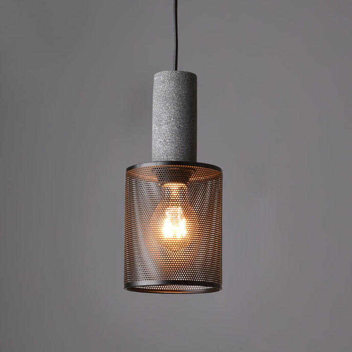 Urban Concrete Pendant Light | Industrial LED Hanging Lamp