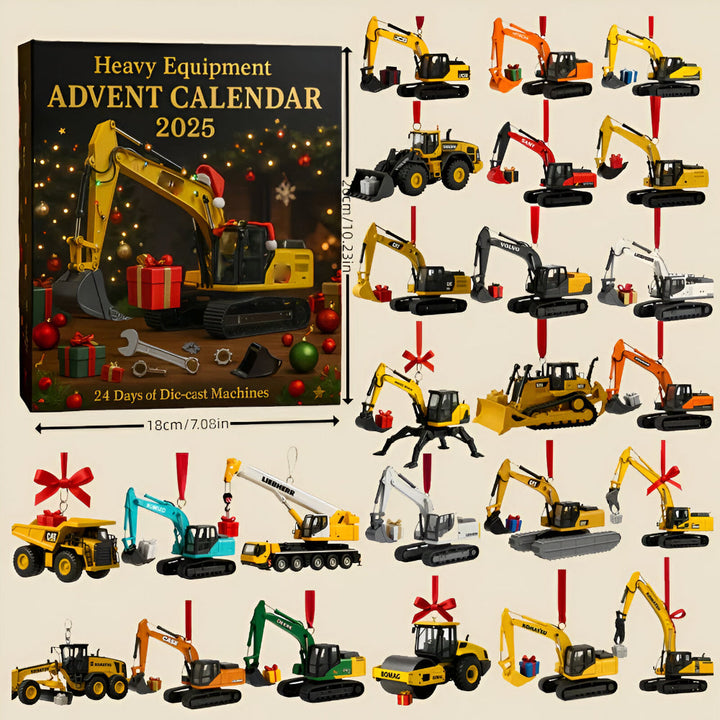 Construction Machinery Advent Calendar Mini Die-Cast Models