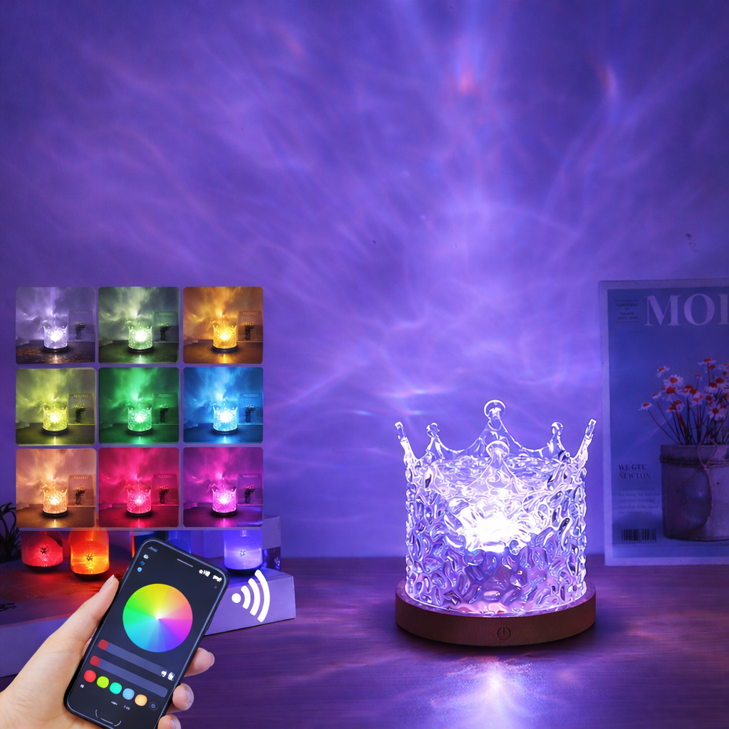 Light LED Projector colour Cube Room Lamp