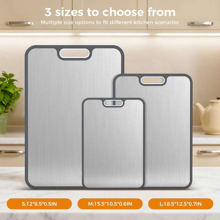 Cutting Board Double Sided Metal Kitchen Prep Board