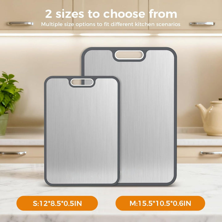 Cutting Board Double Sided Metal Kitchen Prep Board
