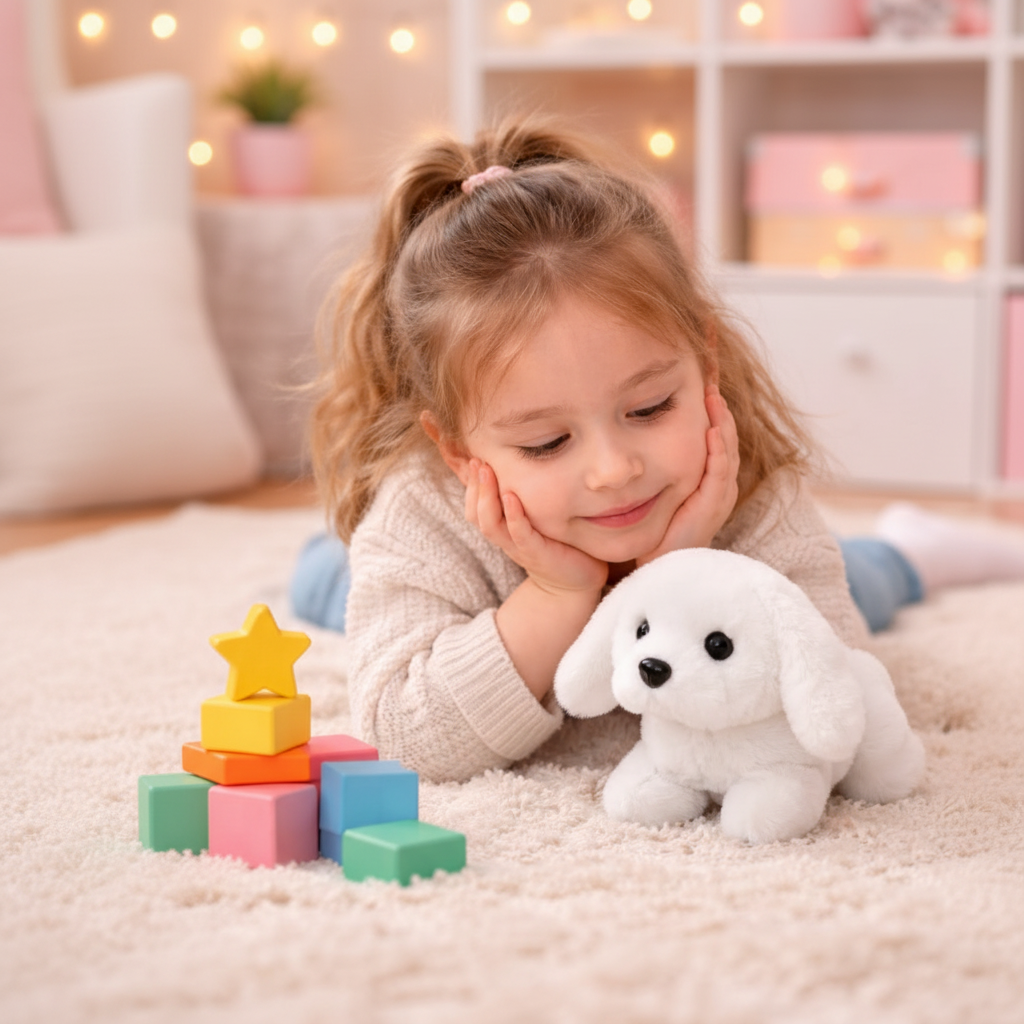 Plush Toy Interactive Puppy Realistic Moving Soft Dog