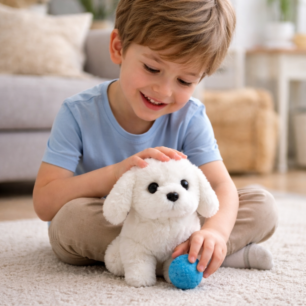 Plush Toy Interactive Puppy Realistic Moving Soft Dog