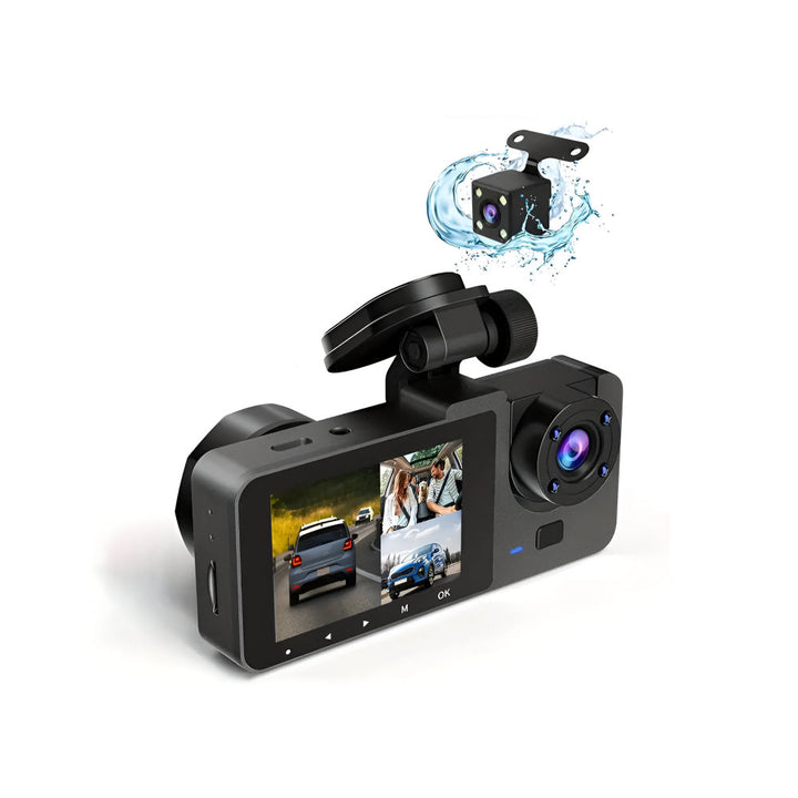 Dash Cam Dual Lens 1080P Car Driving Recorder Parking Monitor