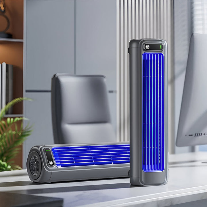 Desk Fan Portable Tower Style Desktop Unit