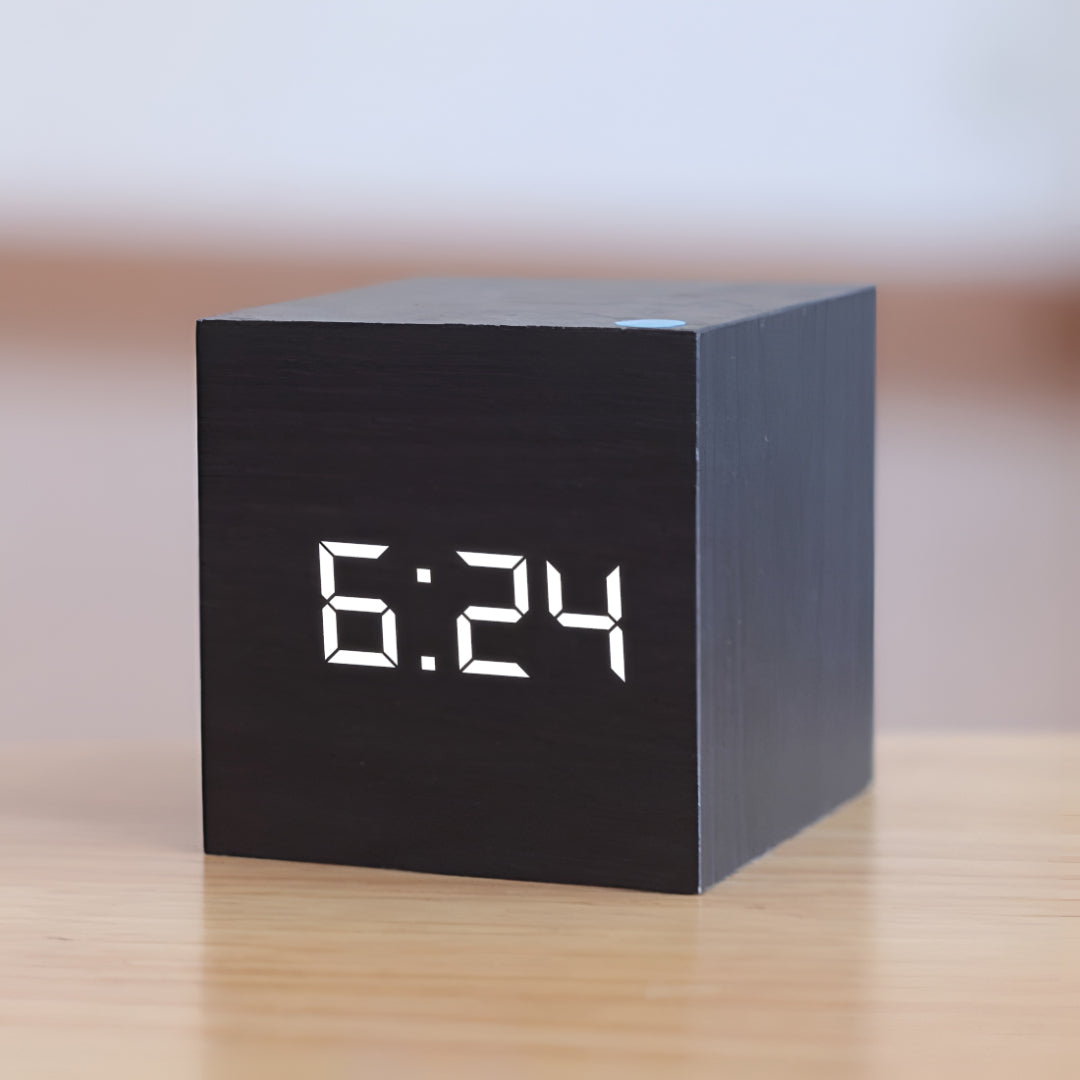 Digital Alarm Clock LED Display Desk Temperature Timer