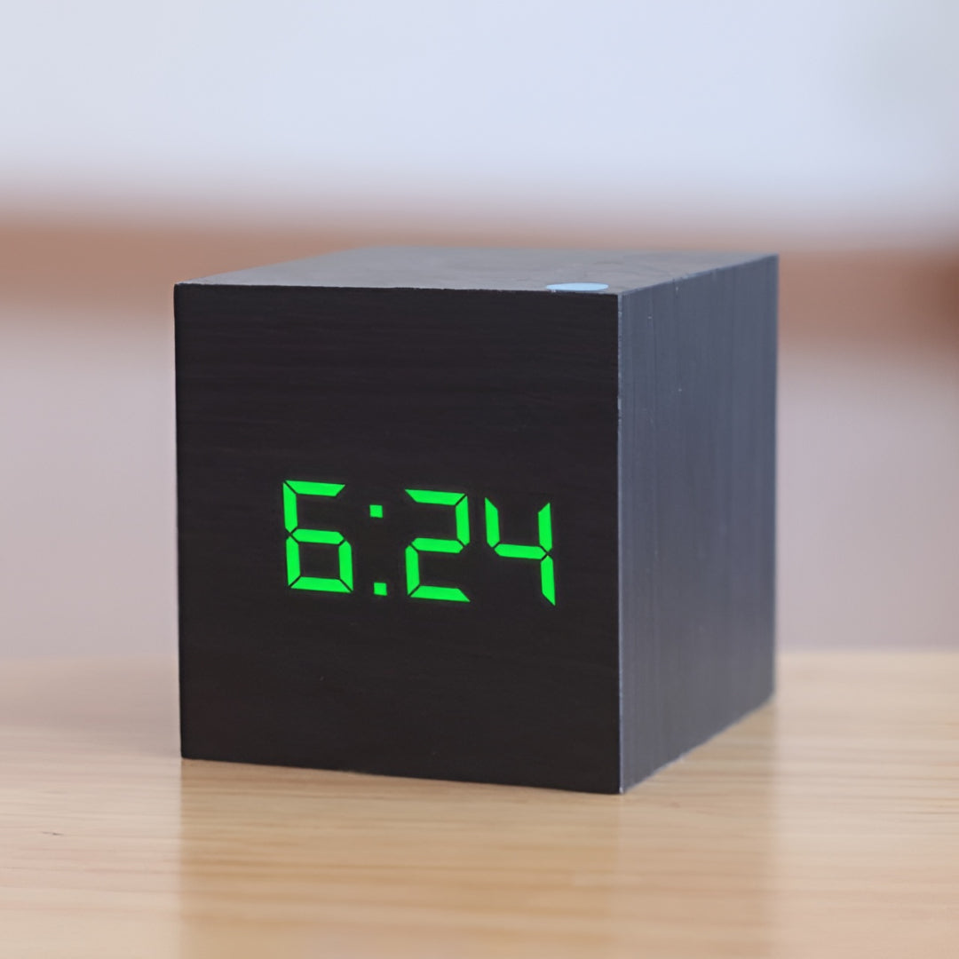 Digital Alarm Clock LED Display Desk Temperature Timer