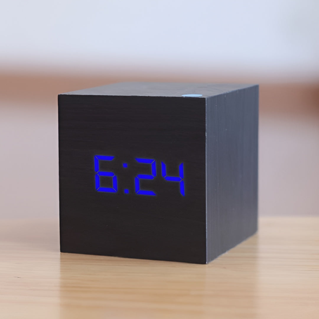Digital Alarm Clock LED Display Desk Temperature Timer