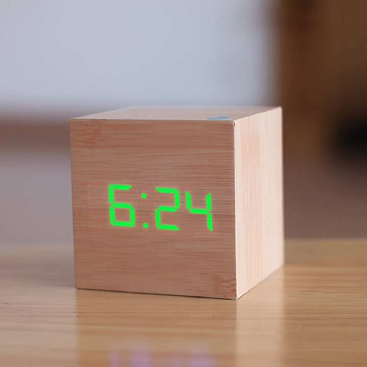 Digital Alarm Clock LED Display Desk Temperature Timer