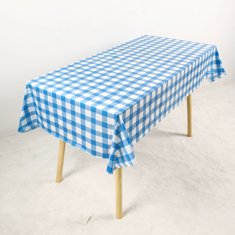 Disposable Plastic Tablecloths Set Waterproof Stain Resistant
