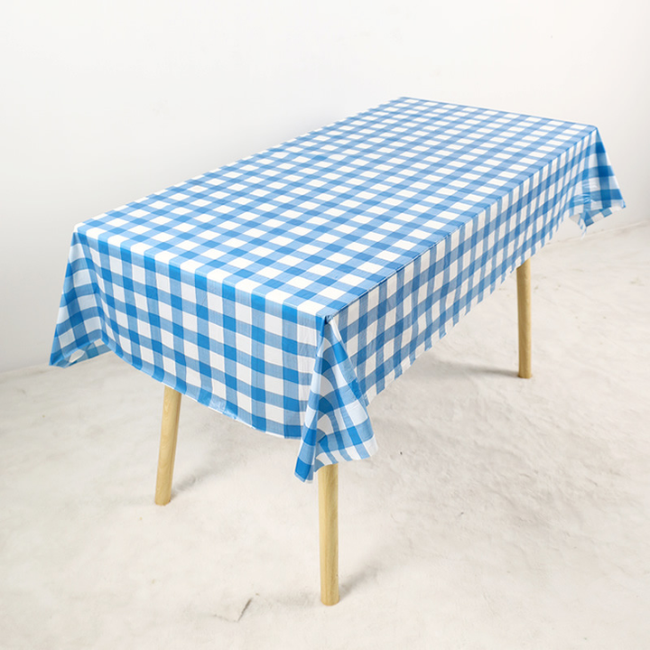 Disposable Plastic Tablecloths Set Waterproof Stain Resistant
