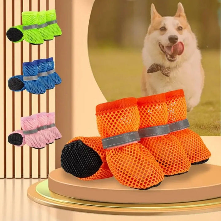 Dog Shoes Non Slip Adjustable Paw Boots