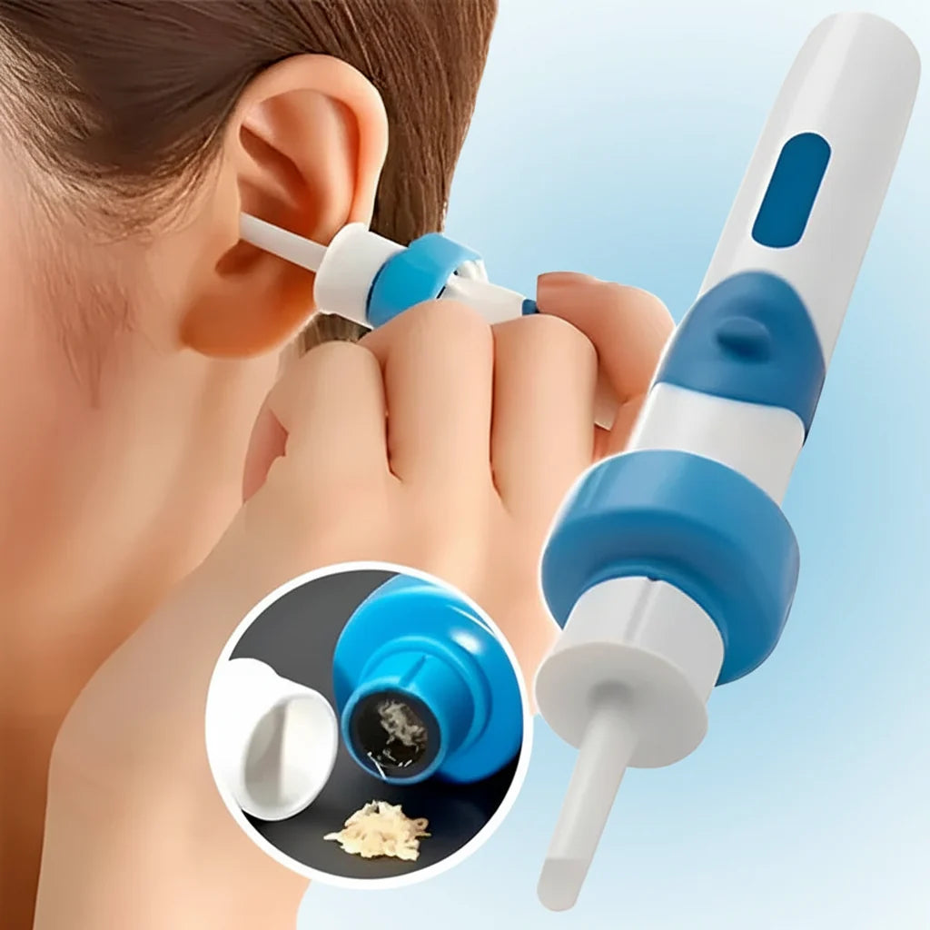 Ear Cleaner Electric Suction Silicone Tip Gentle Wax Removal Tool