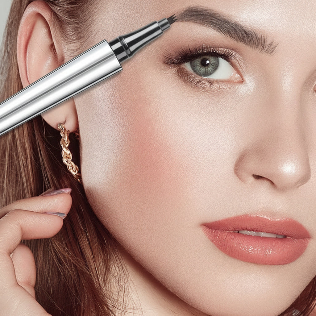 Eyebrow Pencil Microblading 4 Tip Waterproof Brow Makeup Pen