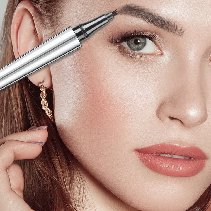 Eyebrow Pencil Microblading 4 Tip Waterproof Brow Makeup Pen