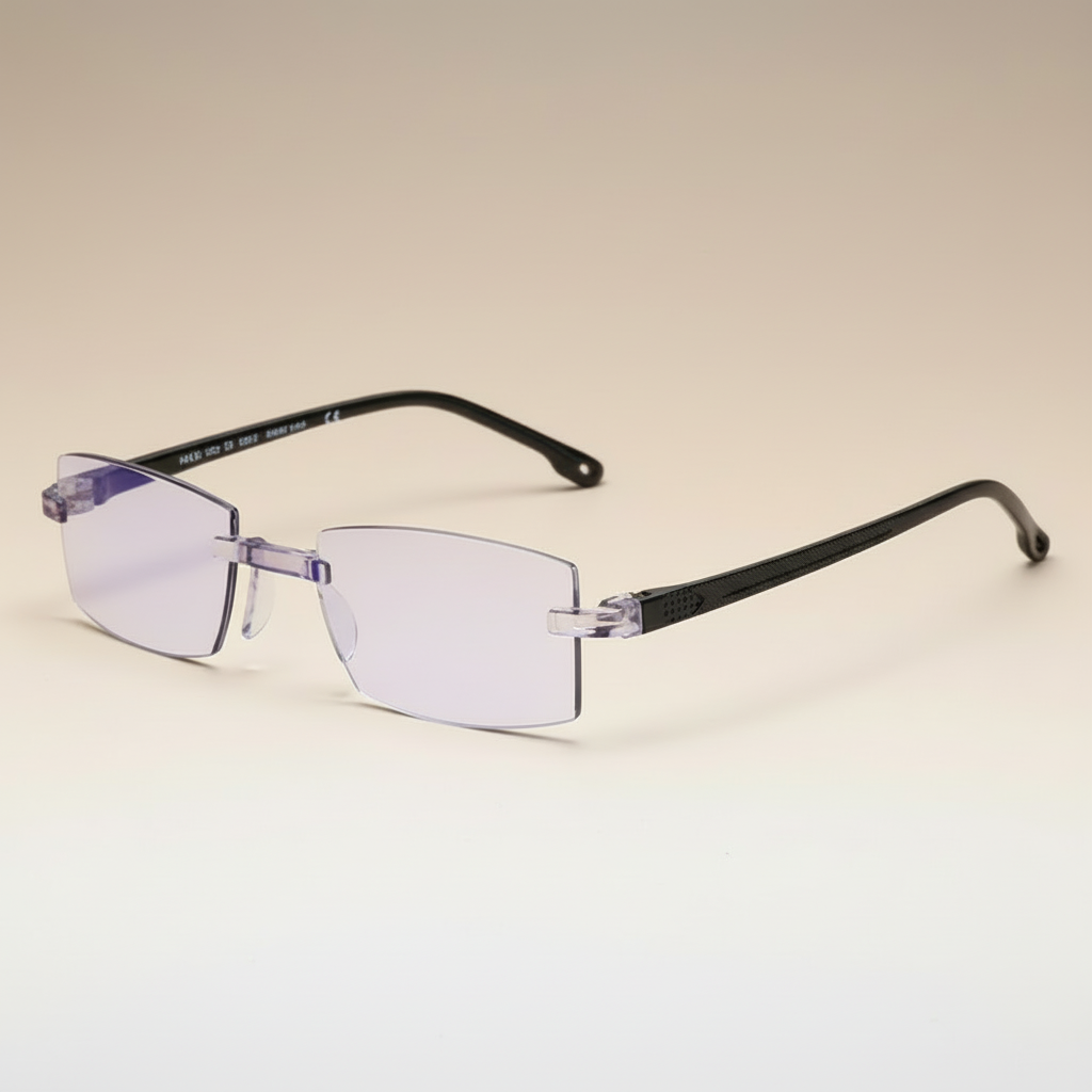 Eyeglasses Progressive Blue Light Blocking Rimless Reading Glasses