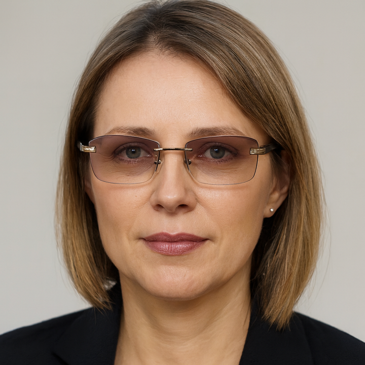 Eyeglasses Progressive Blue Light Blocking Rimless Reading Glasses
