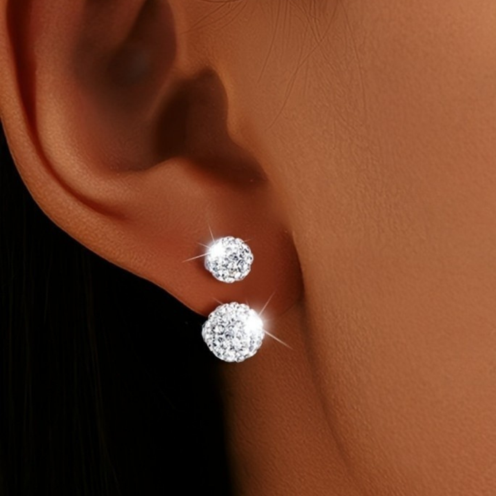 Earrings Mothers Day Gift 925 Sterling Silver CZ Flower Stud