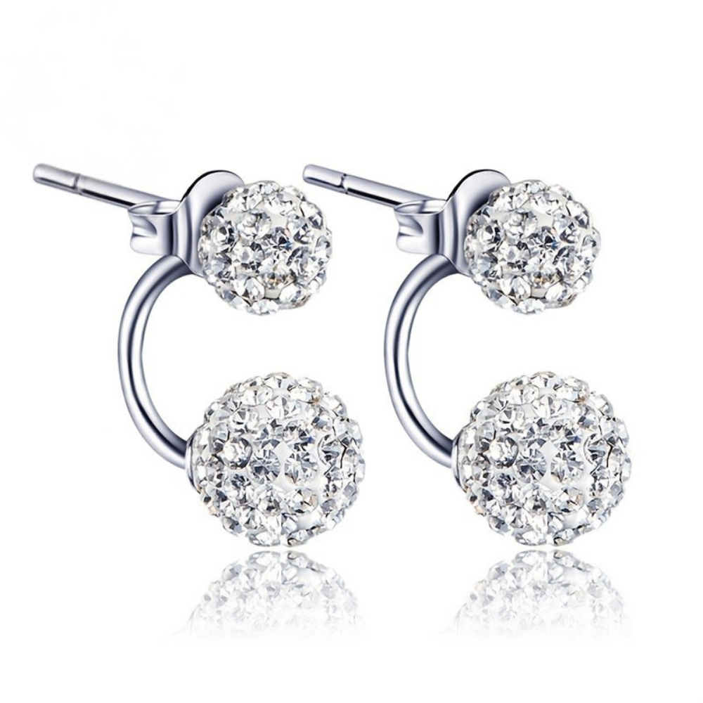 Earrings Mothers Day Gift 925 Sterling Silver CZ Flower Stud