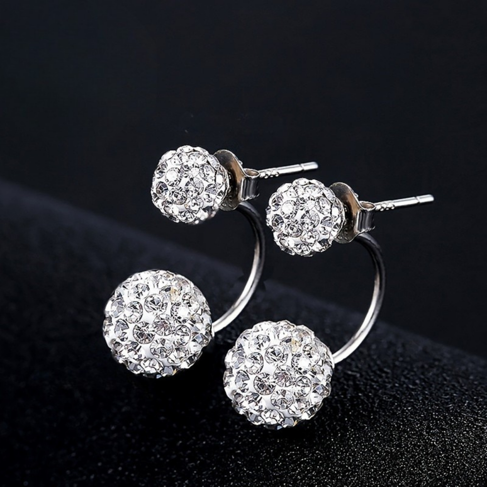 Earrings Mothers Day Gift 925 Sterling Silver CZ Flower Stud