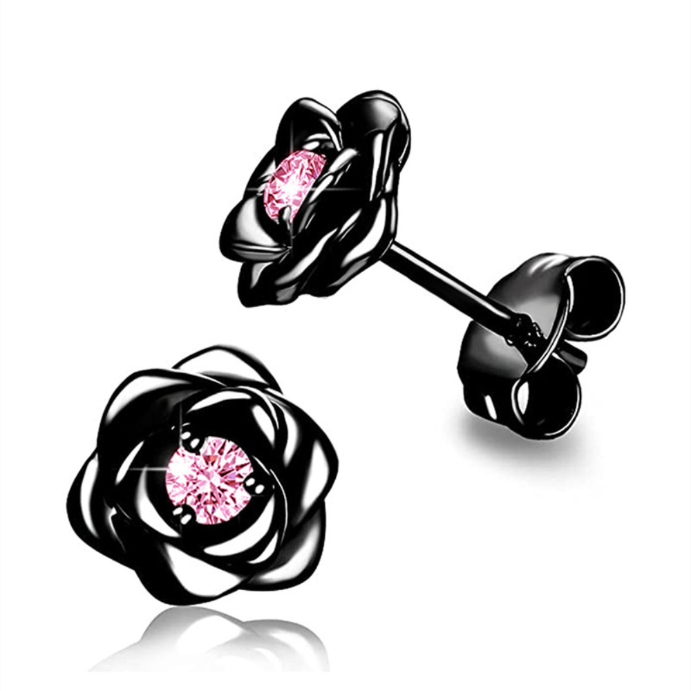 Earrings Mothers Day Gift Gold Birthstone Flower Stud Jewellery