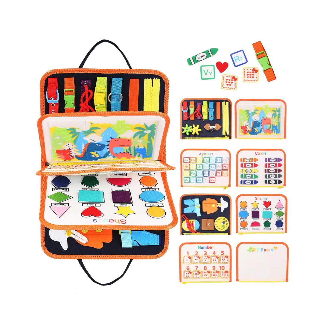 Educational Toys Montessori Busy Board Toddlers
