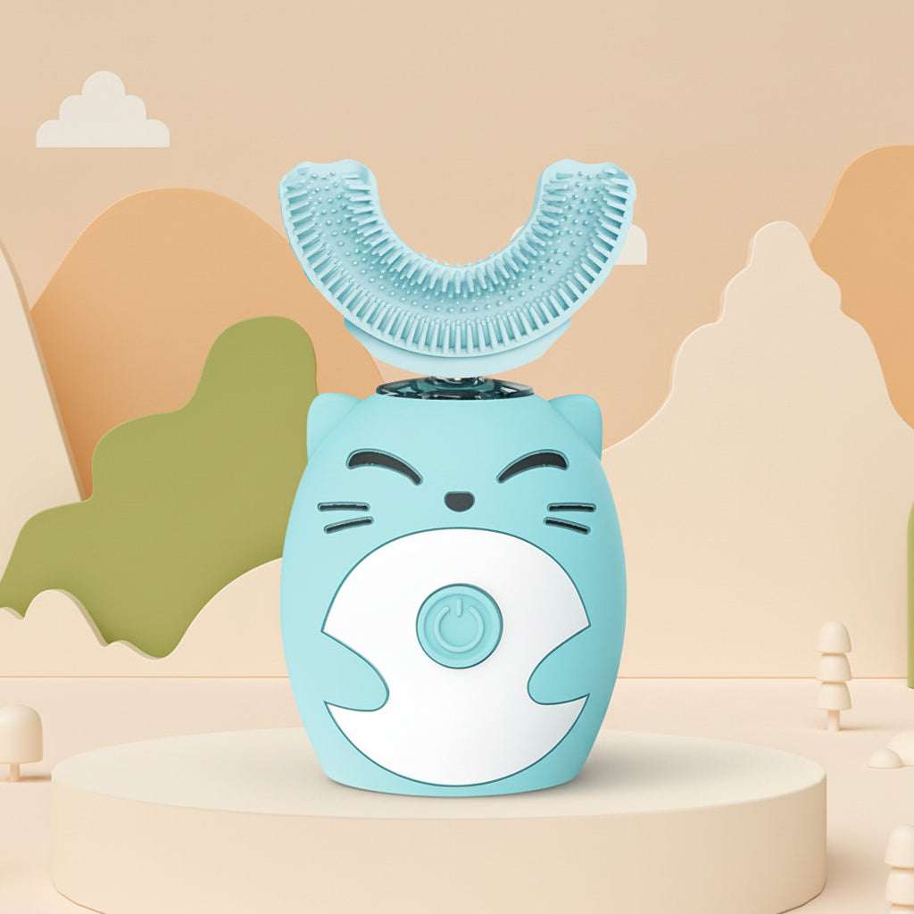 Kids Electric Toothbrush Sonic U Shape Silicone Automatic Brush