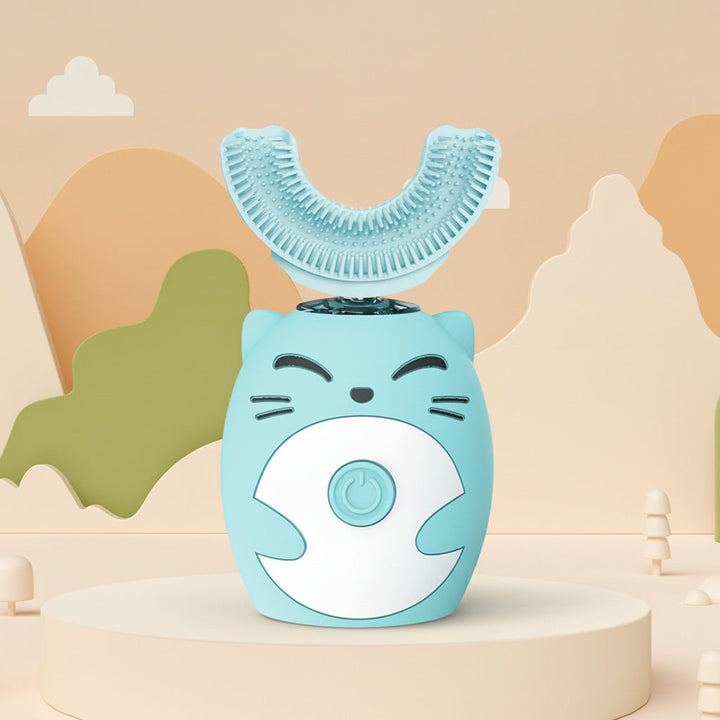 Kids Electric Toothbrush Sonic U Shape Silicone Automatic Brush