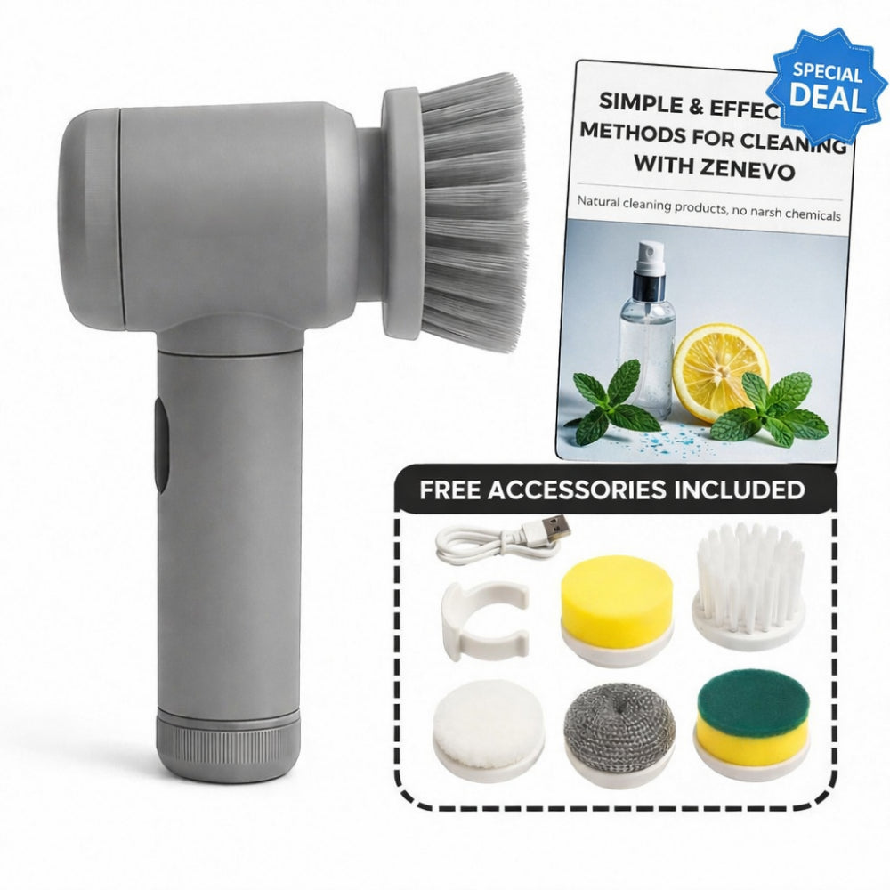 Electric Scrubber Rotary Cleaning Brush Household Tool