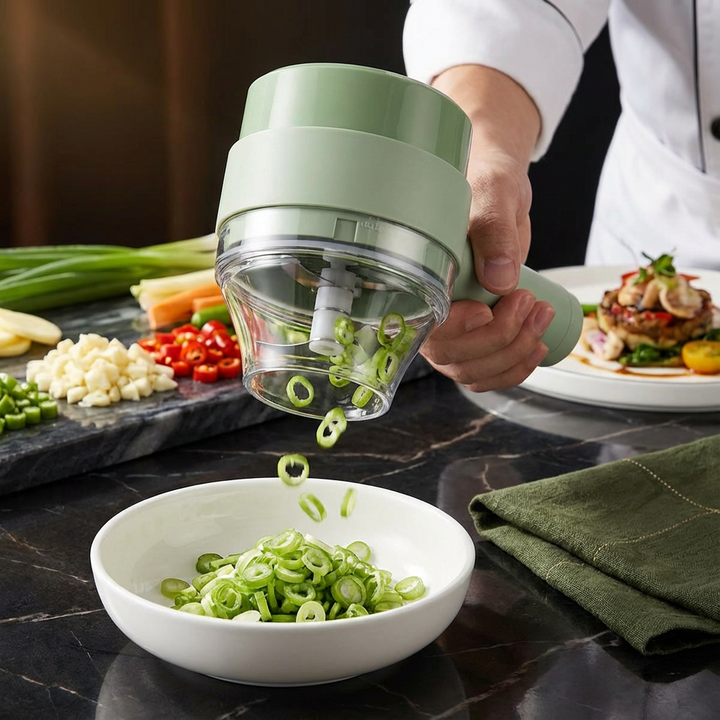 Vegetable Chopper Electric Food Processor Wireless Kitchen Cutter