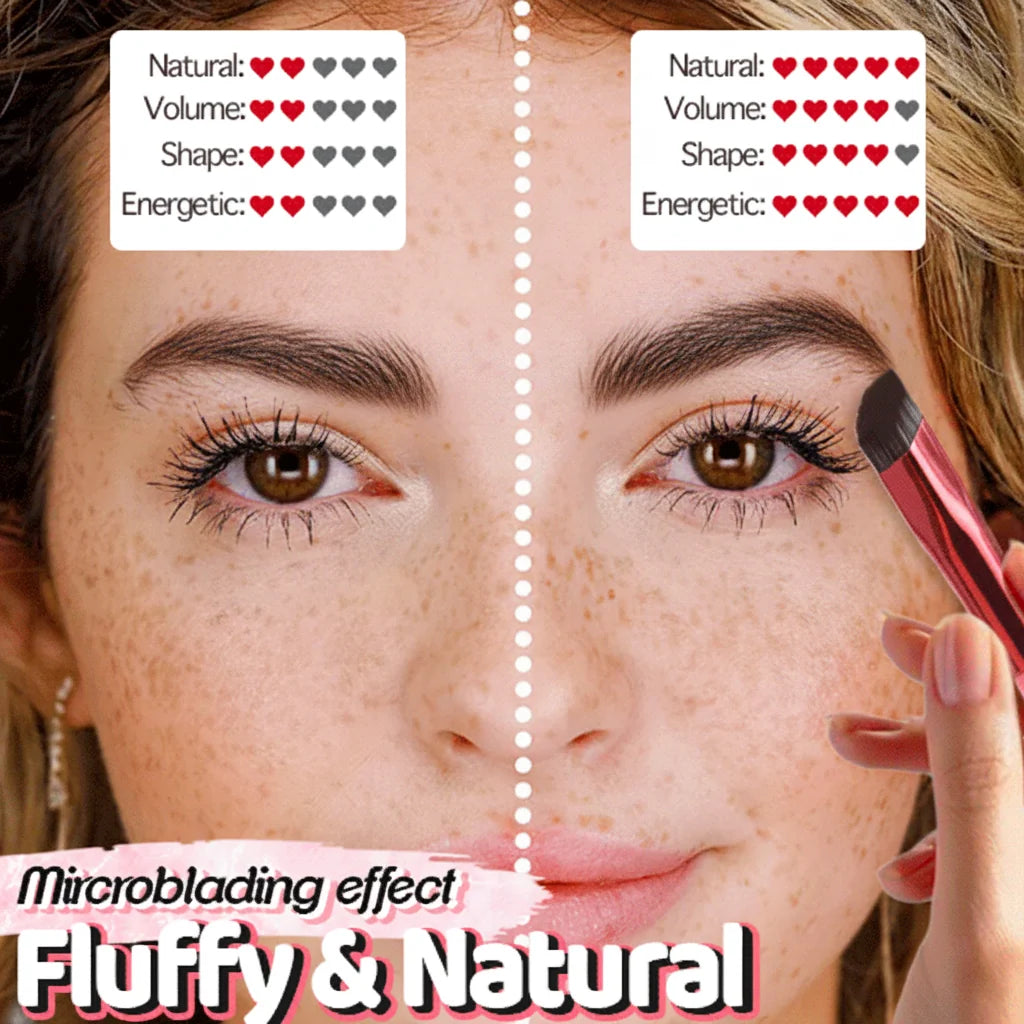 Eyebrow Stamp Brush 4D Hair Stroke Brow Tool Waterproof Makeup