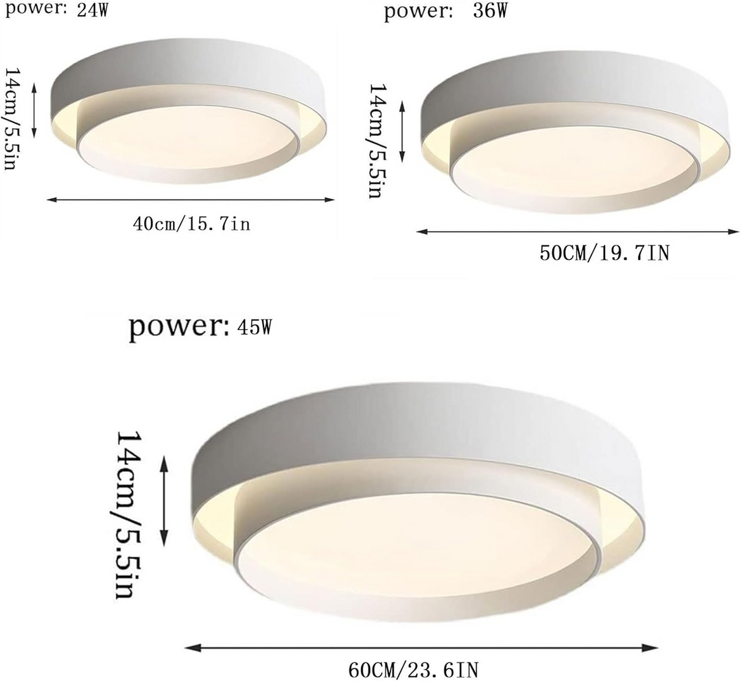 Nordic Round LED Ceiling Light | Modern Minimalist Design