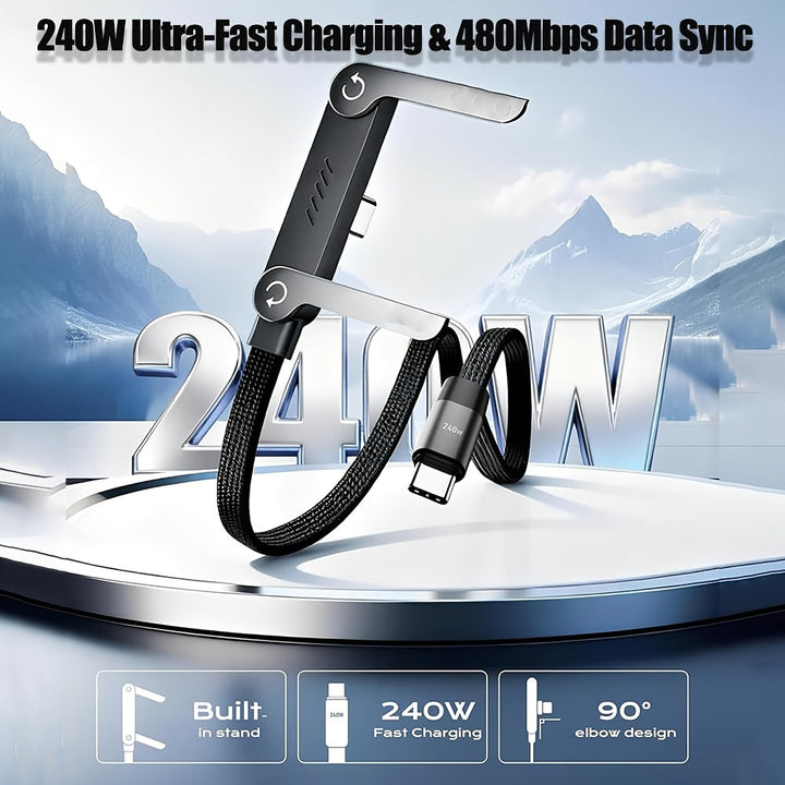 Charging Cable Phone Holder 240W Plastic Fast Charging Stand