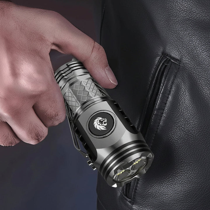 Mini Flashlight LED Compact Rechargeable Waterproof Handheld Torch